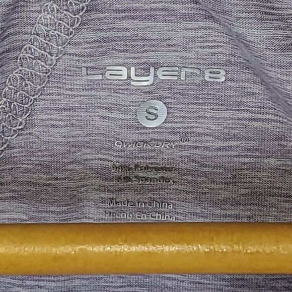 Layers 8 Qwick-Dry Workout Top size S - Picture 3 of 6